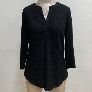 Market & Spruce black top tuxedo cut size small